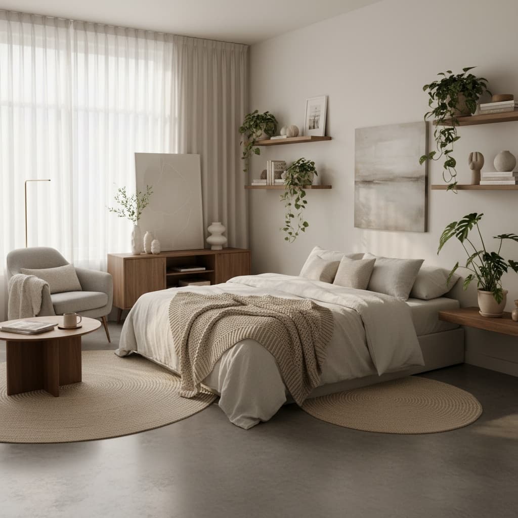 Luxury home office interior designed using AI