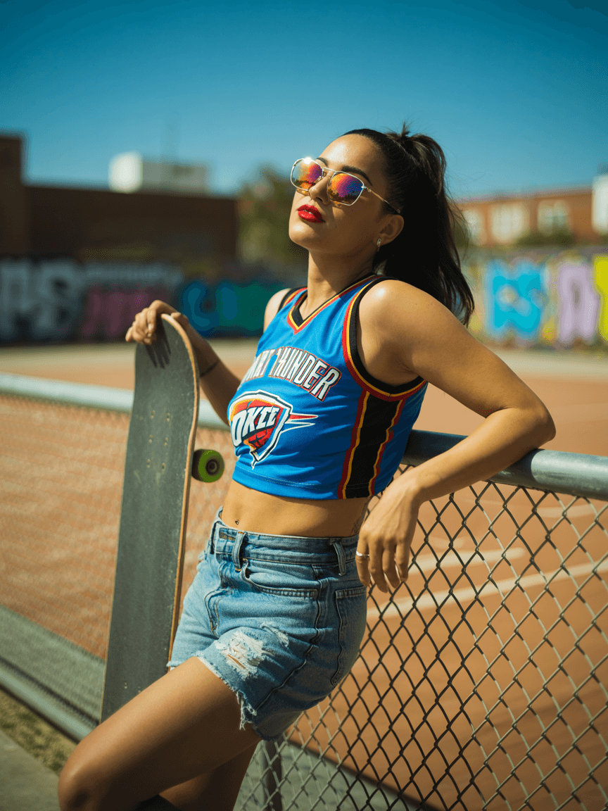 AI-generated retro NBA poster