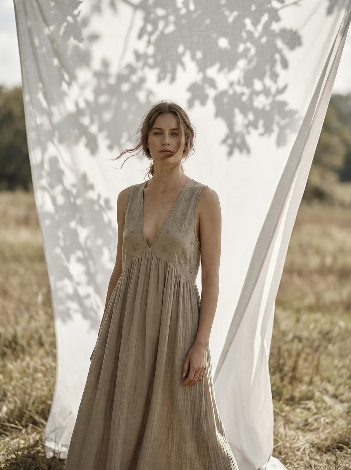 Flying Fabric - Free People Style – AI photo prompt example