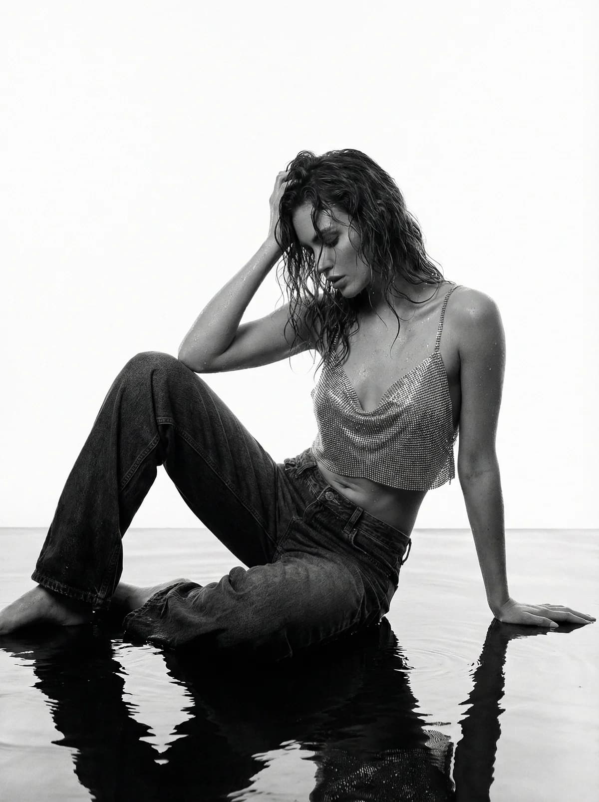 Water Splash - Chain Top – AI photo prompt example