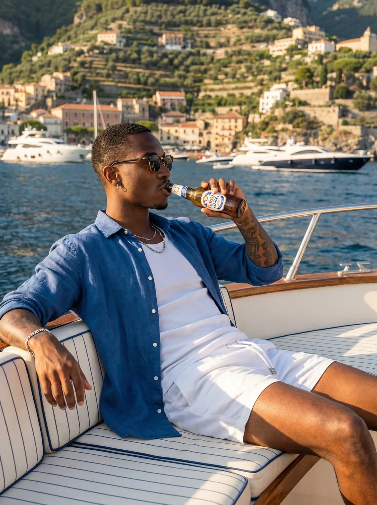 Boat - Mediterranean Lifestyle – AI photo prompt example