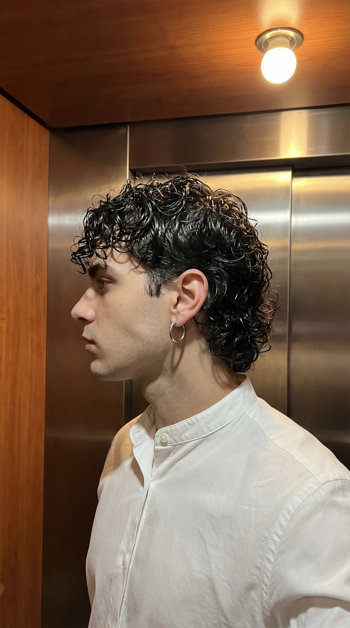 Curly Hair Elevator - Profile – AI photo prompt example