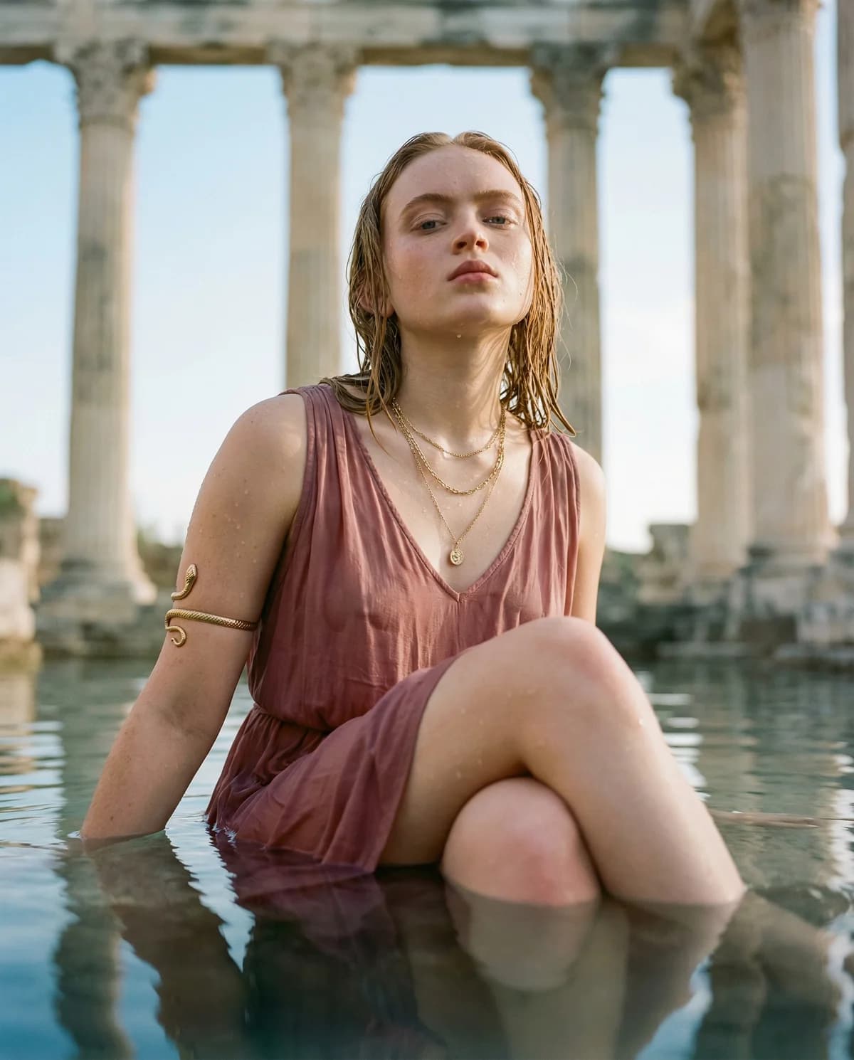 Greek Ruins - Ethereal Portrait – AI photo prompt example