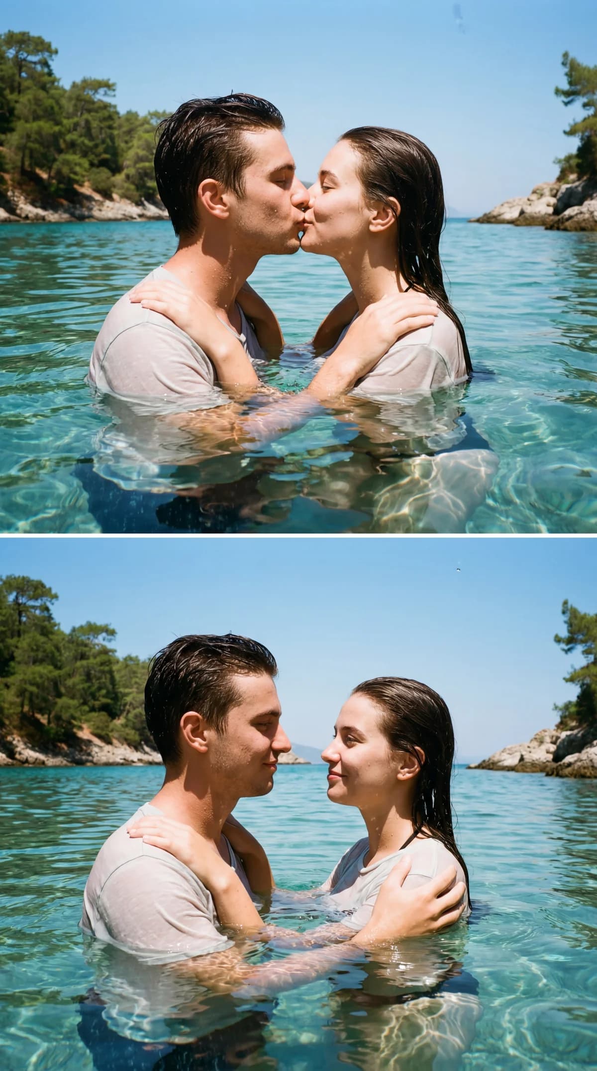 Gokova Bay - Midday Water Kiss – AI photo prompt example