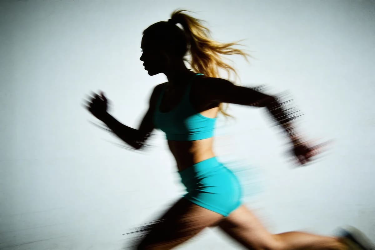 Sports Silhouette - Motion Blur – AI photo prompt example