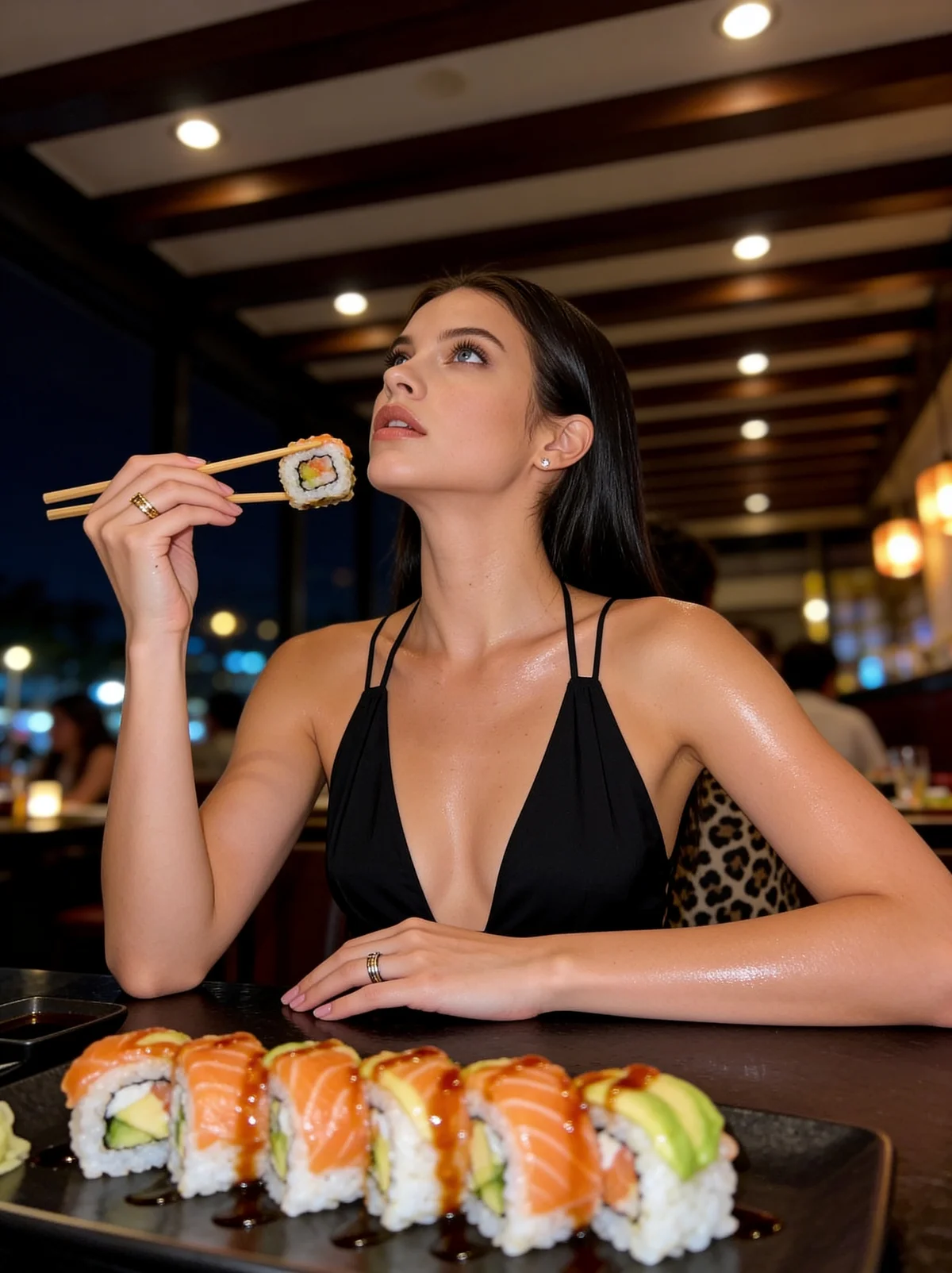 Sushi Restaurant - Candid Portrait – AI photo prompt example