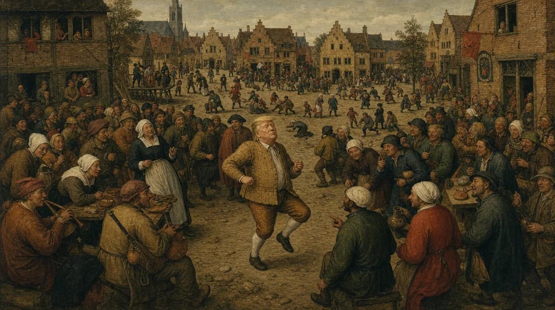 Bruegel-Style Painted Portrait – AI photo prompt example