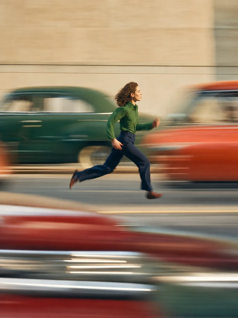 Vintage Cars - Motion Blur Run – AI photo prompt example