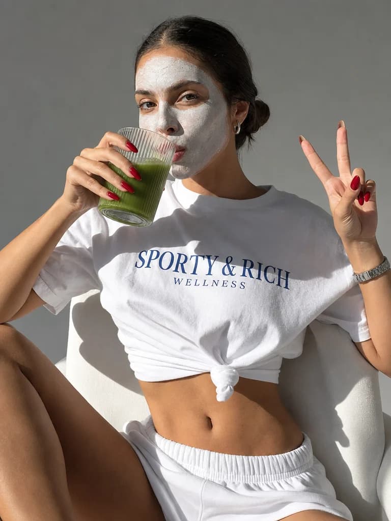 White Clay Mask - Lifestyle Editorial – AI photo prompt example