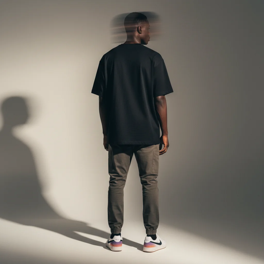 Motion Blur - Streetwear Back – AI photo prompt example