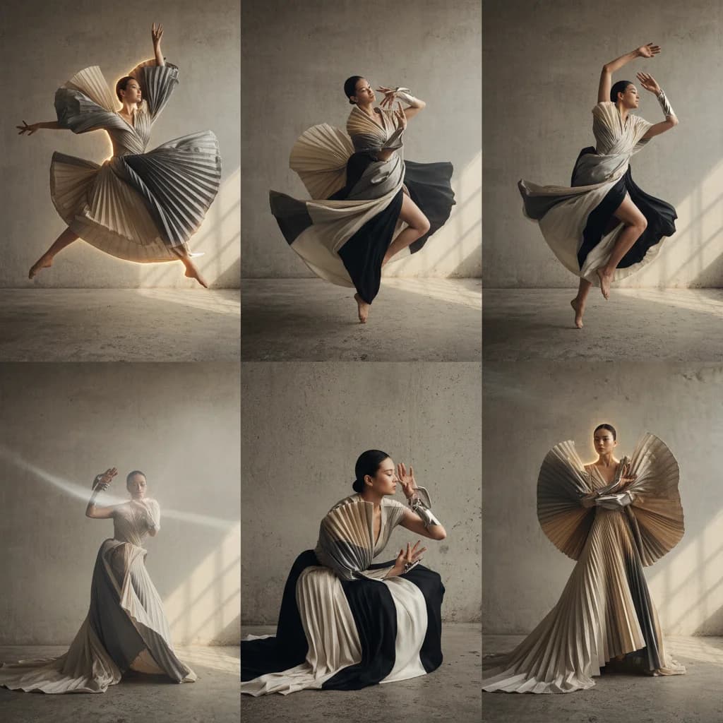 Asian Model - Avant-Garde Editorial – AI photo prompt example