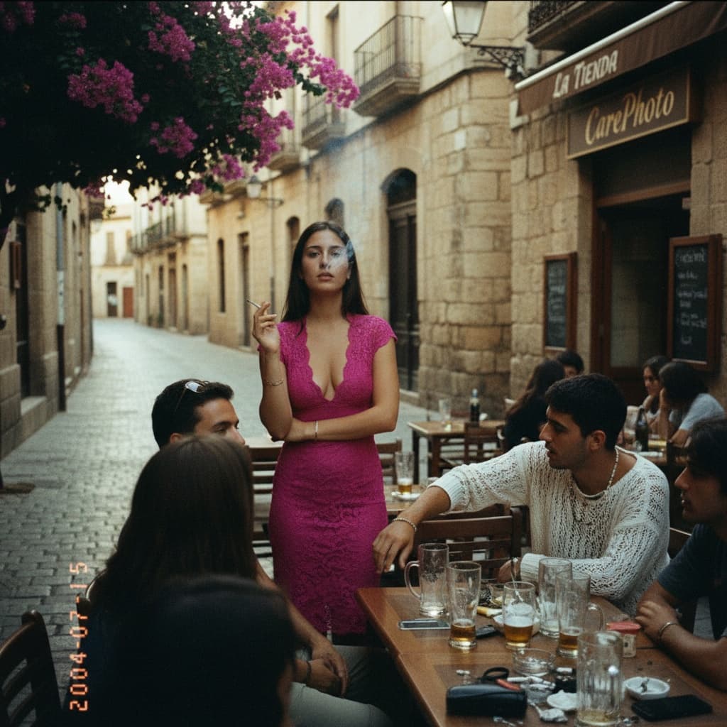 Photo with unwanted objects before AI object removal