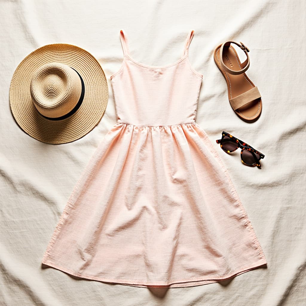 Person in casual clothes before virtual dress try-on