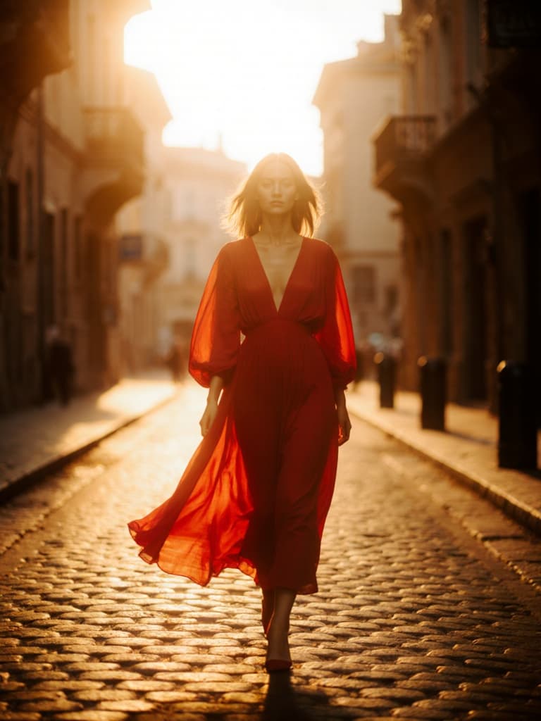 Editorial product composition with shadows and props