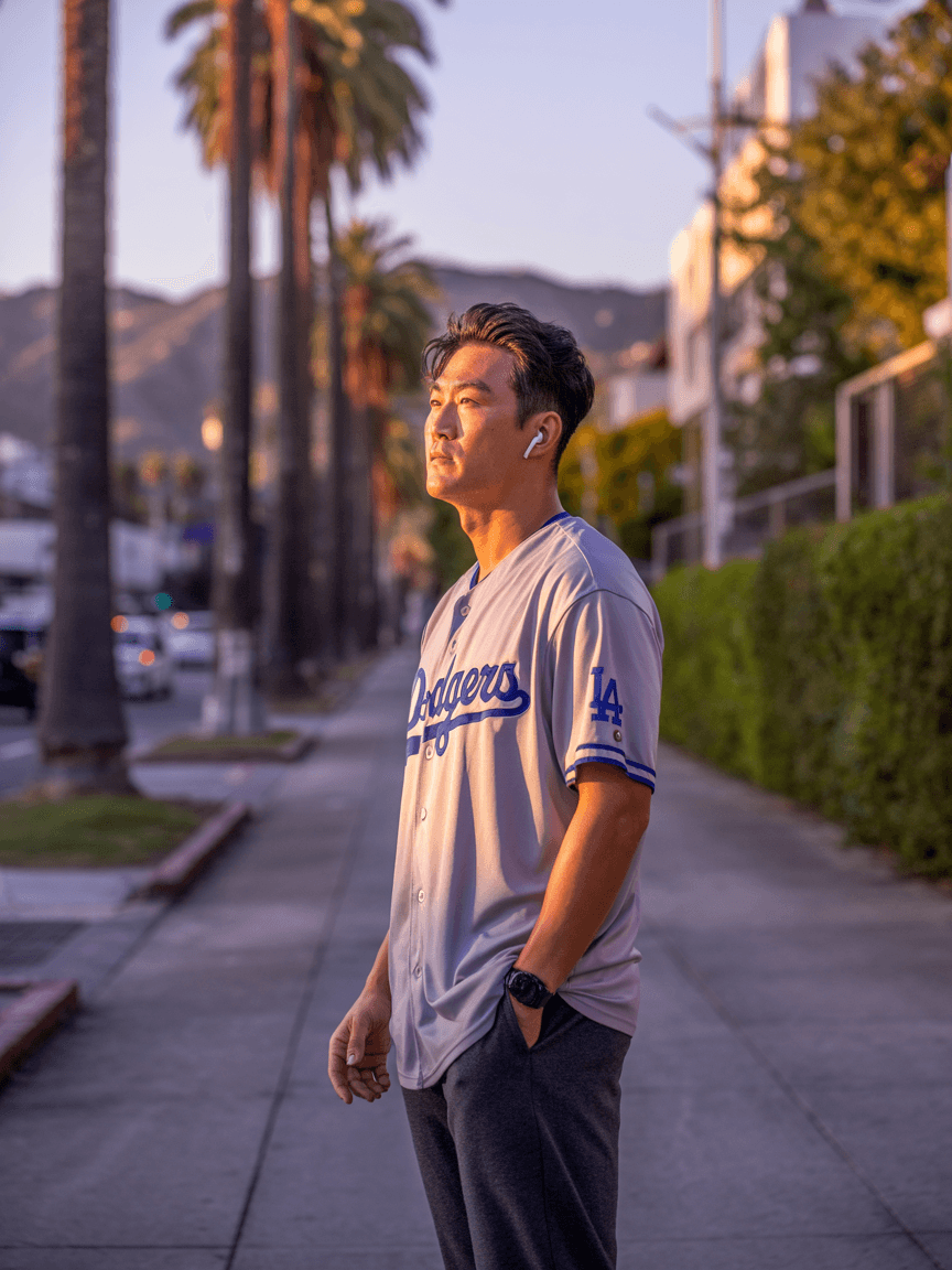 Vintage-style AI-generated baseball card featuring a smiling player.