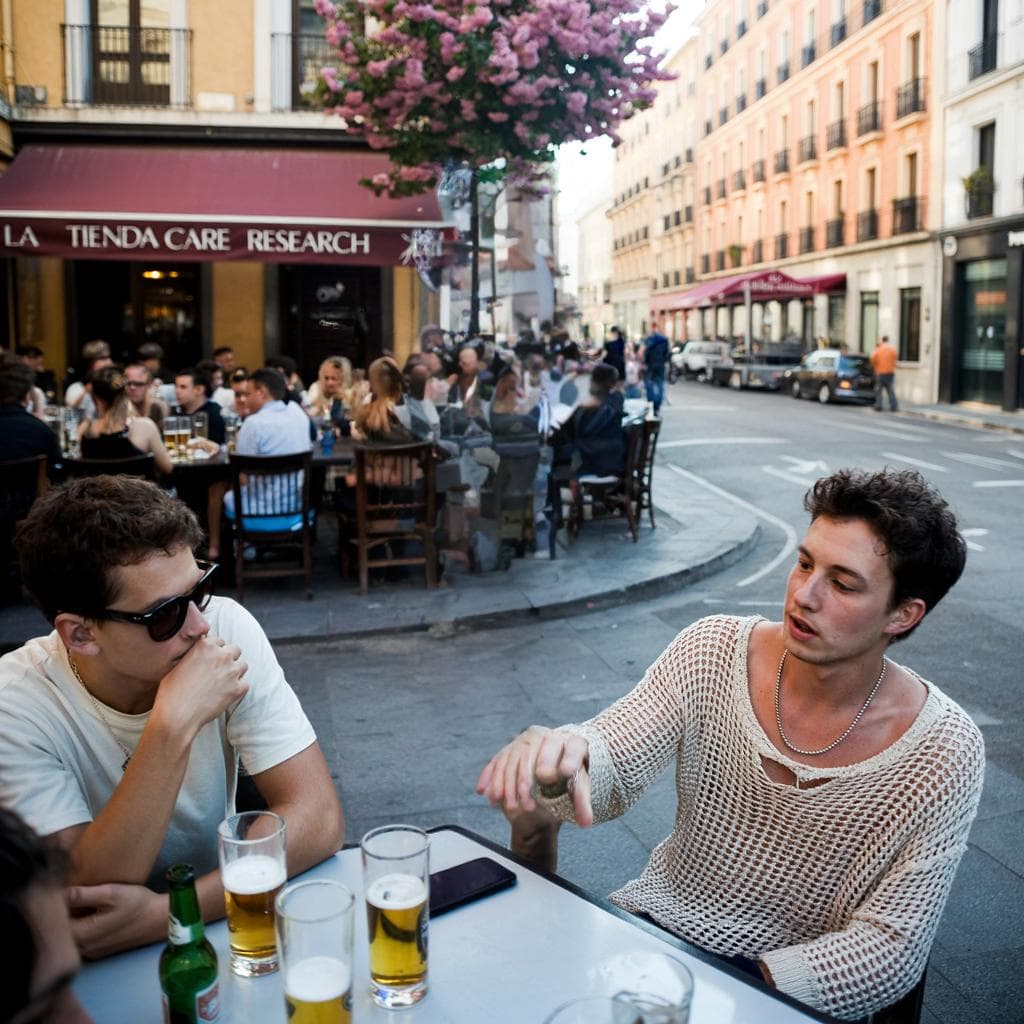 Chat-based AI photo editing example