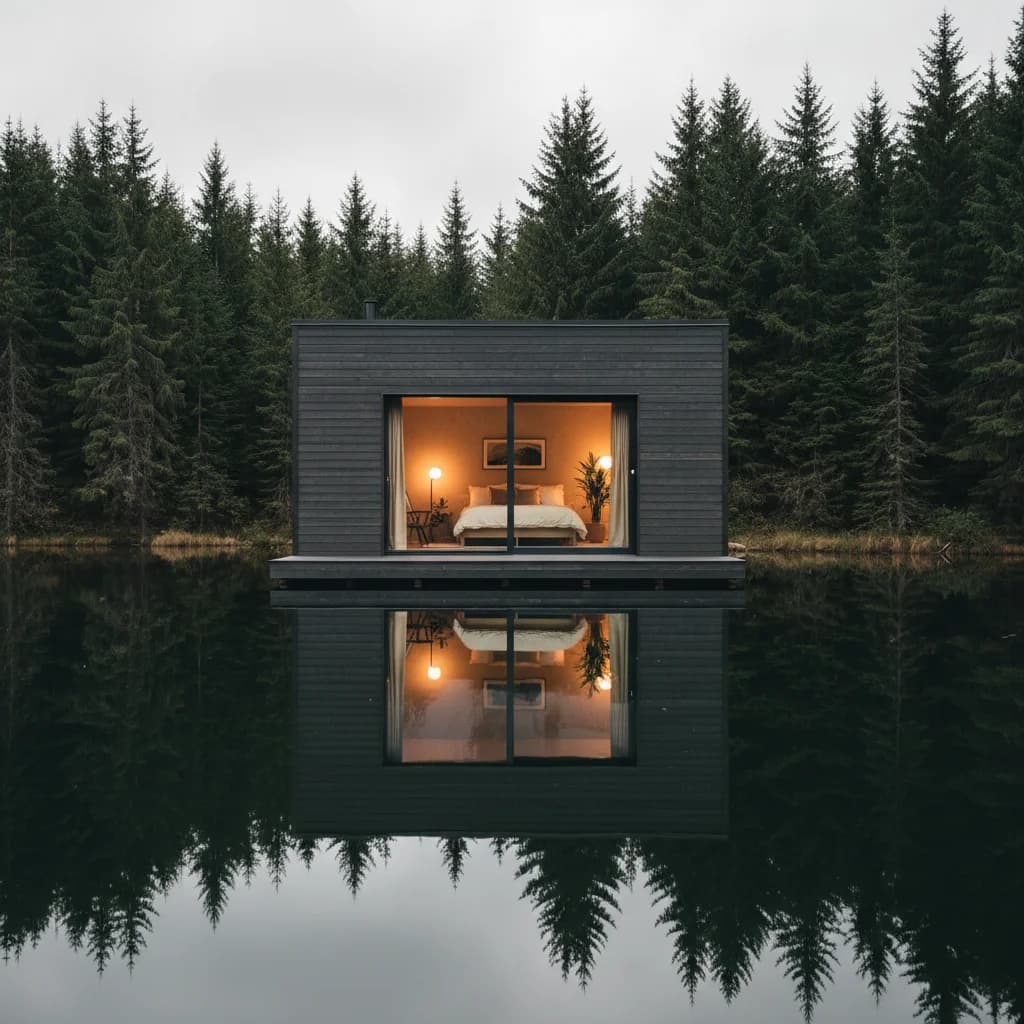 Minimalist Cabin - Lake