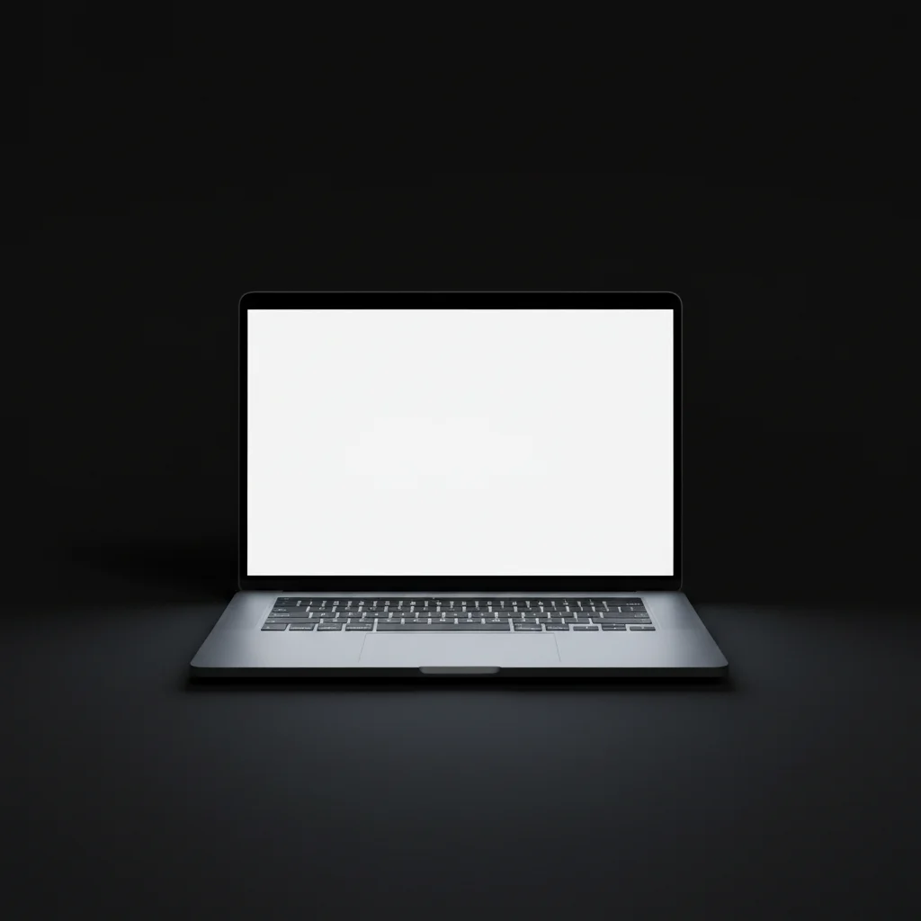 Black MacBook - White Screen