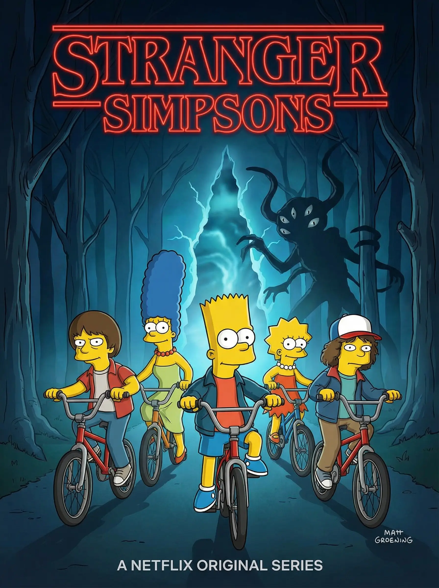 AI-generated creative poster combining different styles and elements