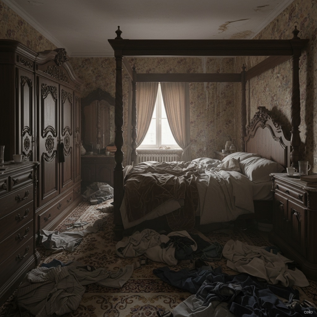 Basic room before AI interior makeover