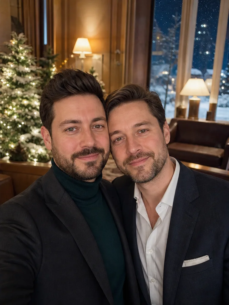 Elegant date-night AI couples portrait